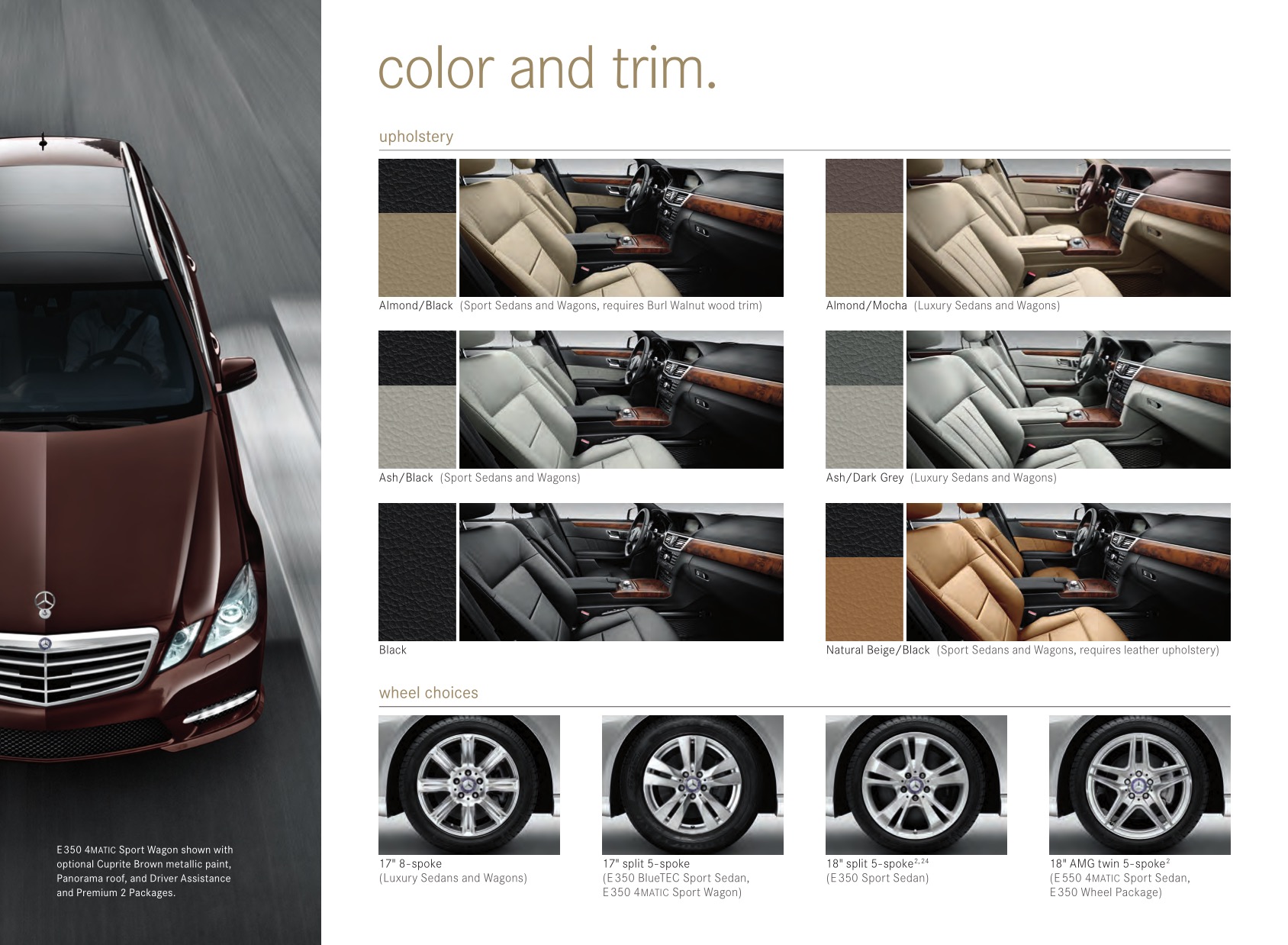 2012 Mercedes-Benz E-Class Brochure Page 1